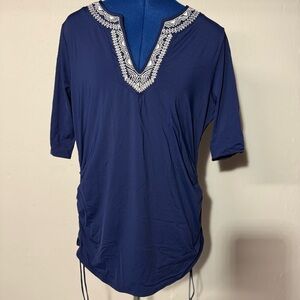 Navy Blue Swim Tunic Cover up by Lands End